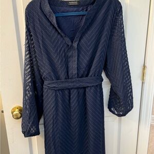 BloomChic Navy Long Sleeve Dress